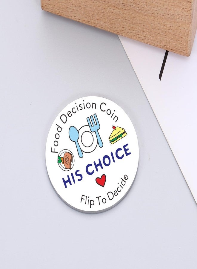 Perleddom Mens Valentines Day Gifts Food Decision Coin Coolest Guy Gifts for Boyfriend Date Night Games for Adults Men Women Valentine's Day Gifts for Him Date Night Ideas for Husband Pocket Hug Token - Image 4